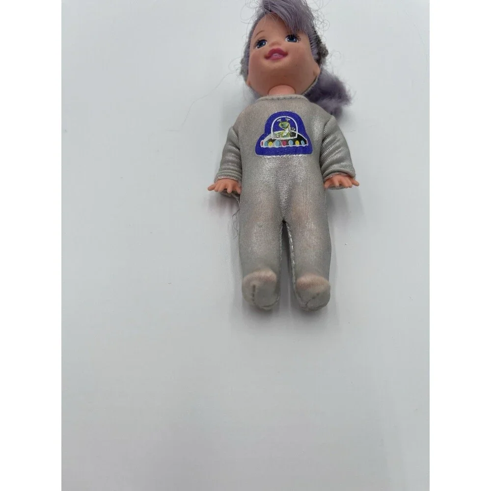 1994 Vintage Mattel Space Silver Alien Halloween Costume Kelly Barbie Doll